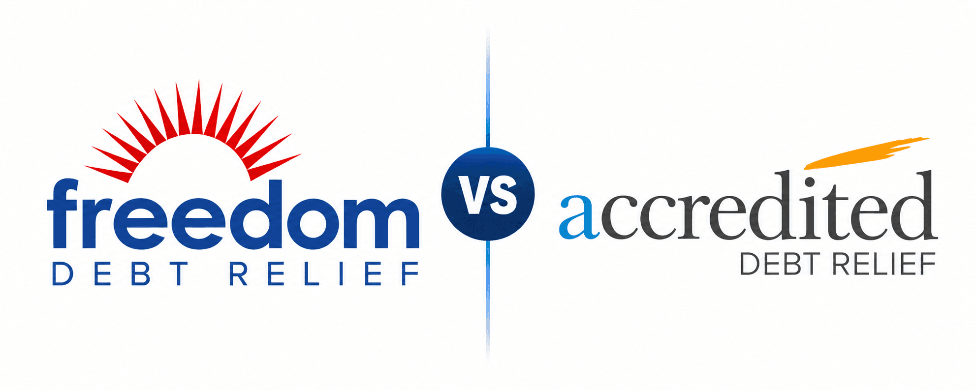Freedom Debt Relief vs Accredited Debt Relief comparison for Texans