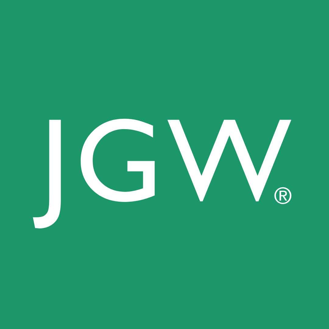JG Wentworth logo on a green background.